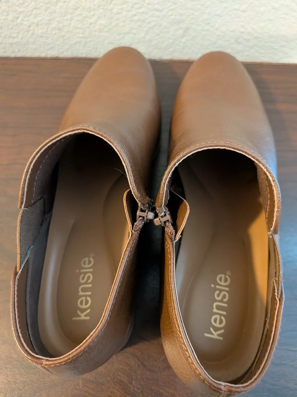 Kensie Women's Brown Slip-On Ankle Boots Size 8 - Picture 5 of 7